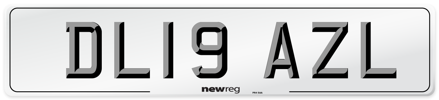DL19 AZL Number Plate from New Reg